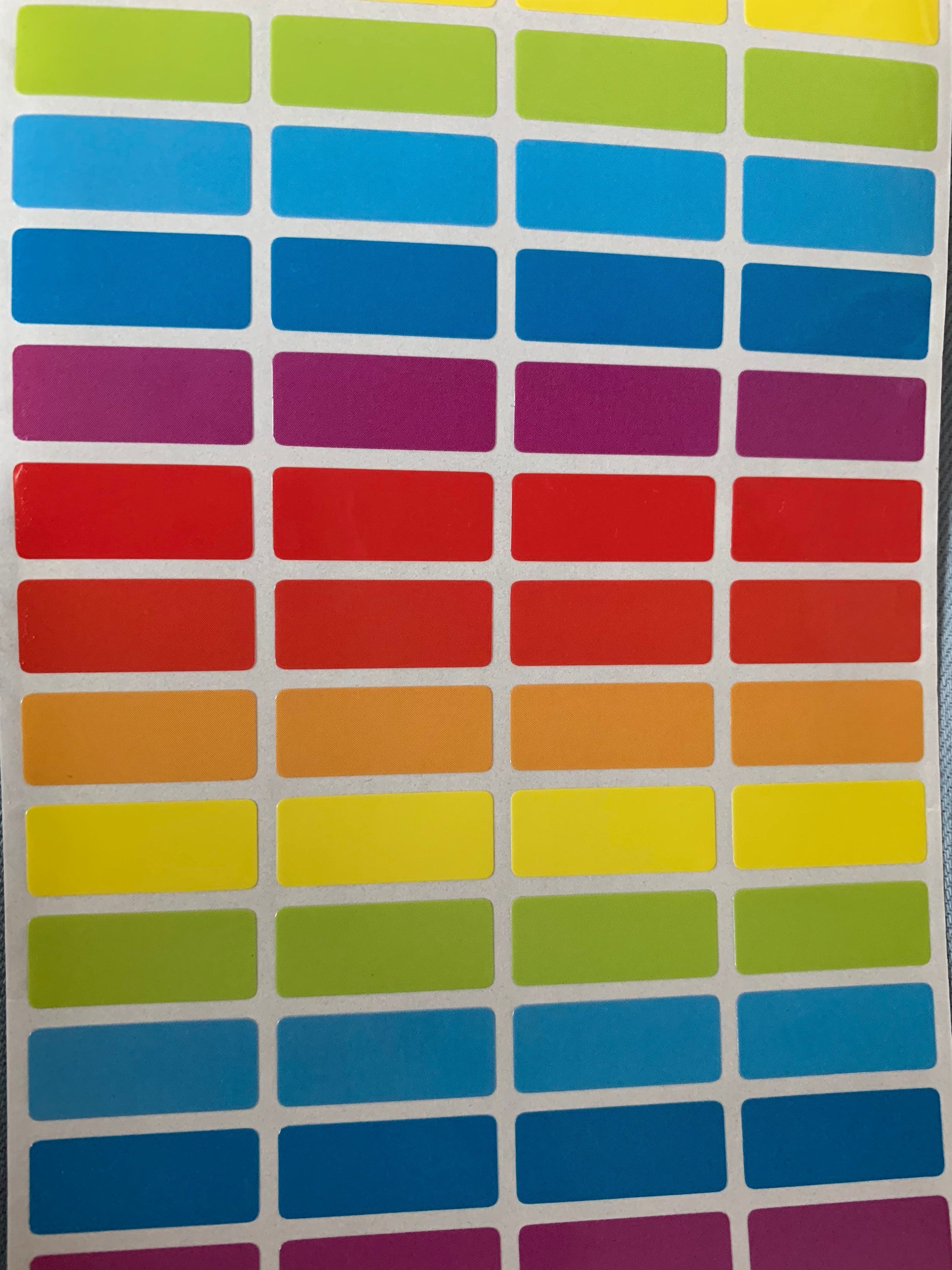 Colors Waterproof School Stickers