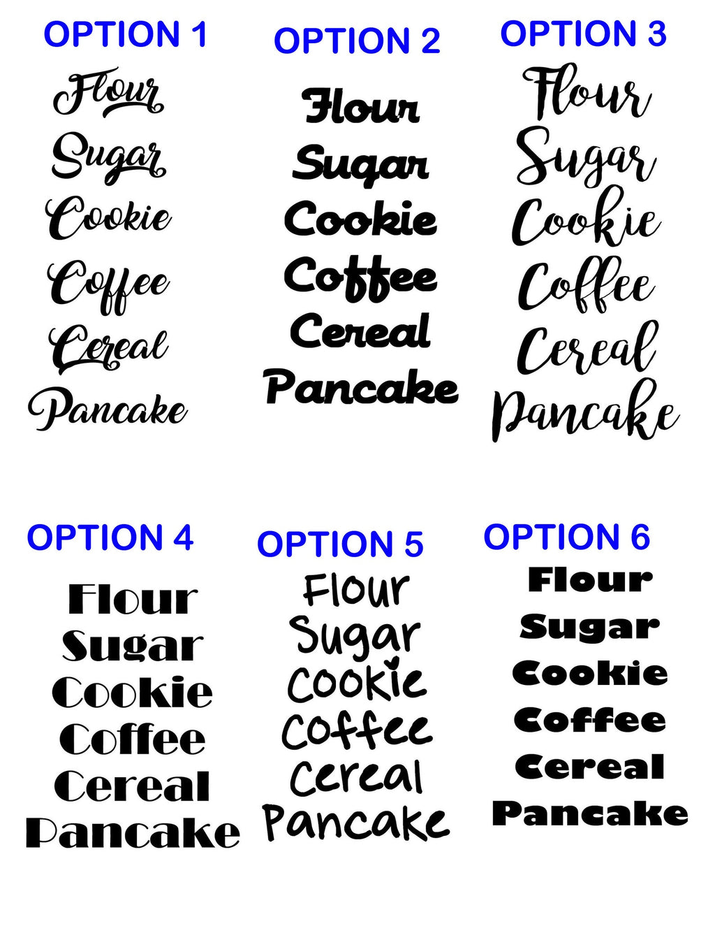 Pantry organizer 2.75” label, storage container personalized kitchen labels, jar labels, kitchen organization, waterproof custom oxo labels