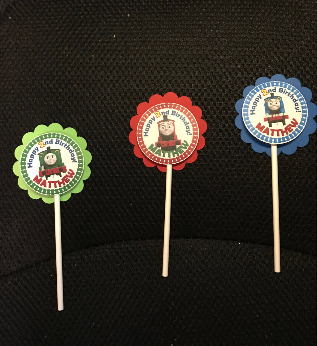 Party Cupcake Topper Decoration Train