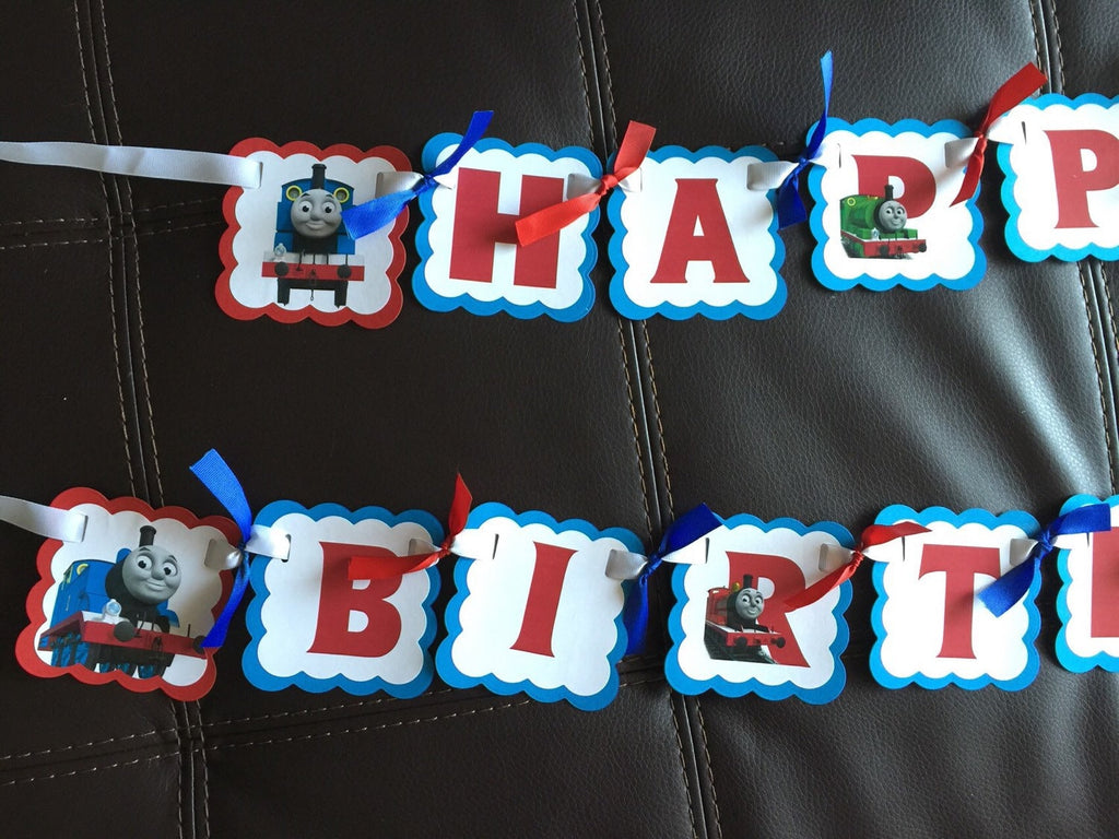 Party Banner Character personalized Birthday Train