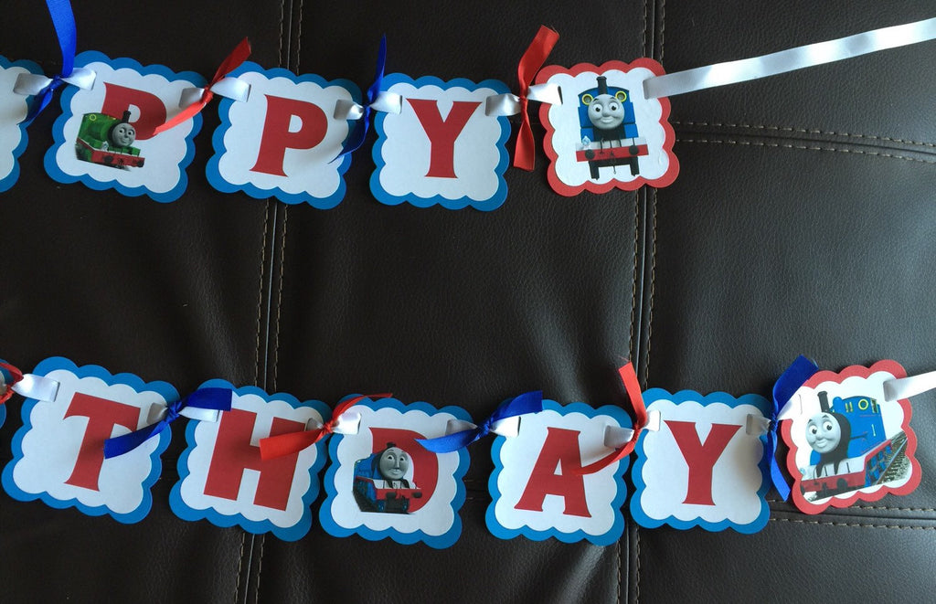 Party Banner Character personalized Birthday Train