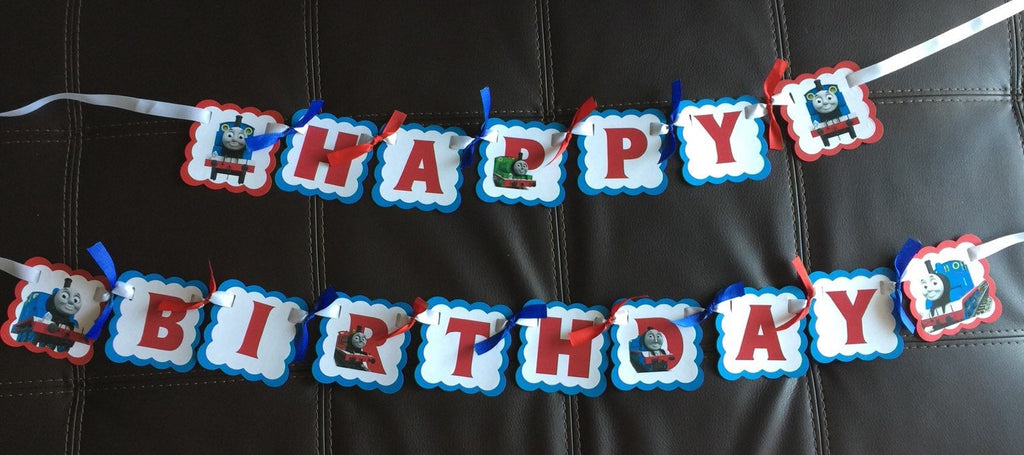 Party Banner Character personalized Birthday Train