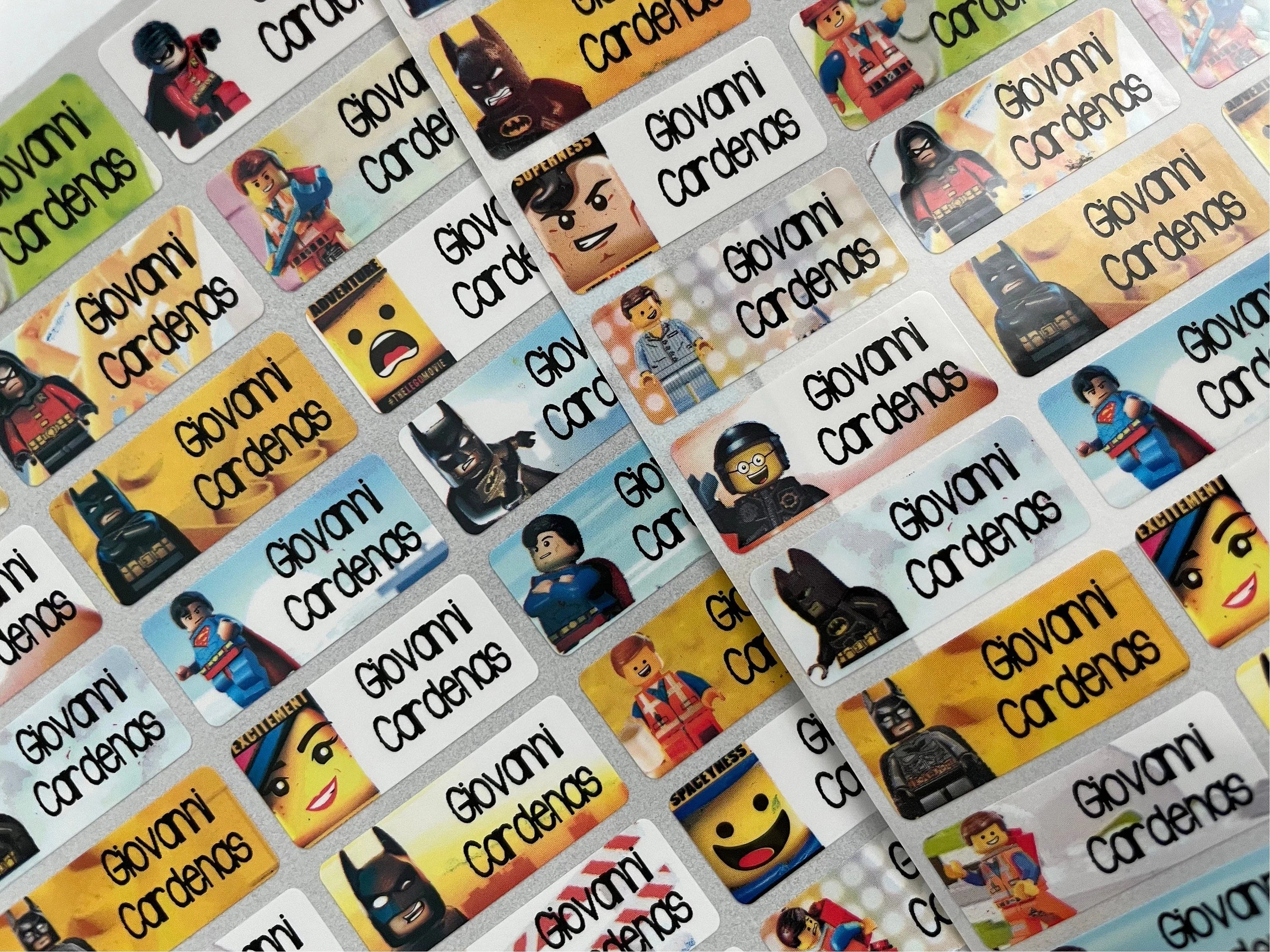 Children lego movie  Personalized Waterproof Name school Labels