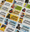 Children lego movie  Personalized Waterproof Name school Labels