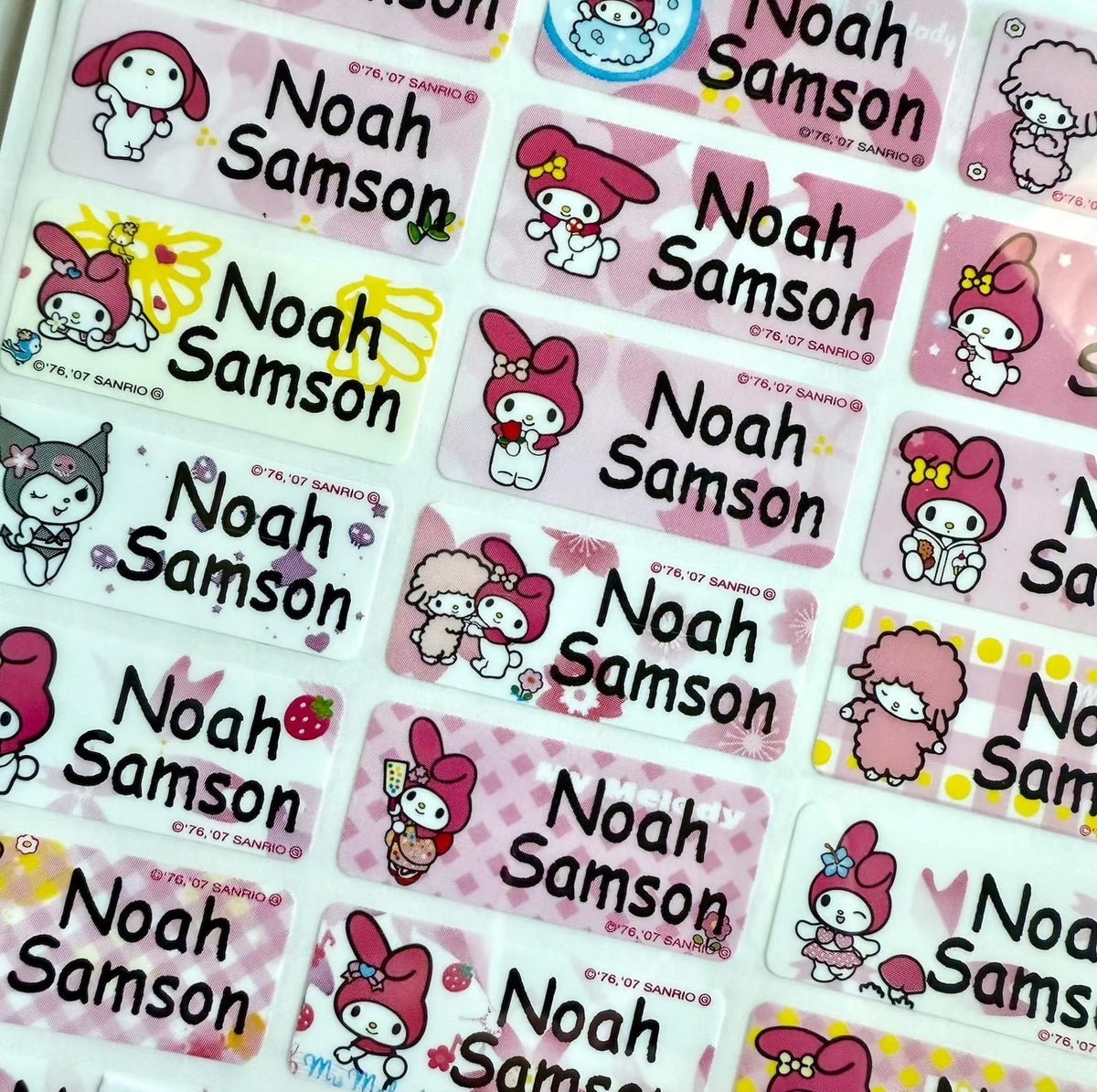 cute school labels name stickers Personalized Waterproof Name  school Labels