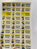 School labels  Personalized Waterproof Name daycare kids labels